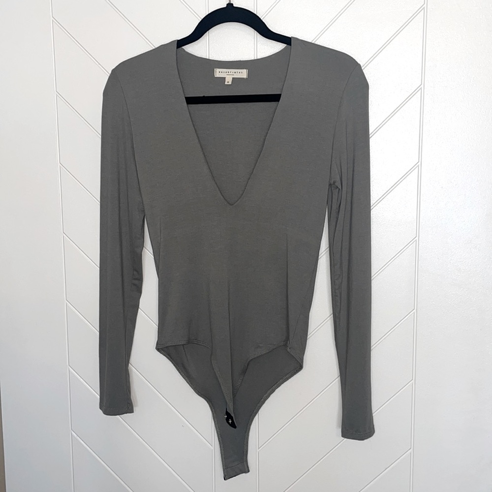 Low Cut Long Sleeve Bodysuit!